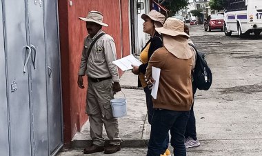 Personal de control larvario va  a domicilios a prevenir males