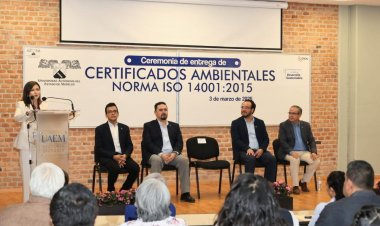 Certifican a unidades académicas  de la UAEM en norma ambiental