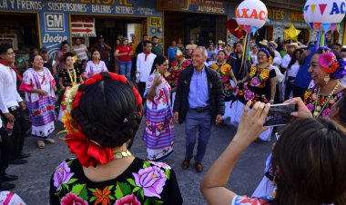 Calenda y Guelaguetza oaxaqueñas  en las fiestas de Juárez Jojutla '25