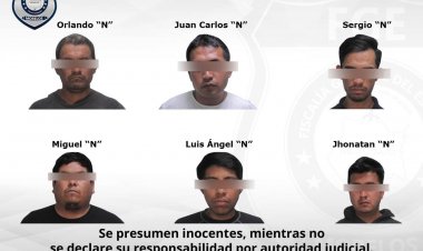 Logran juicio contra 6, posiblemente  vinculados a drogas en Atlatlahucan