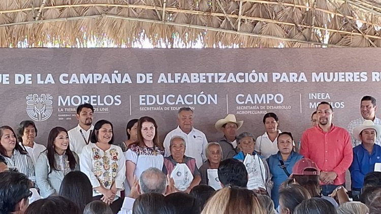 En Cuentepec echó a andar la gobernadora campaña de alfabetización