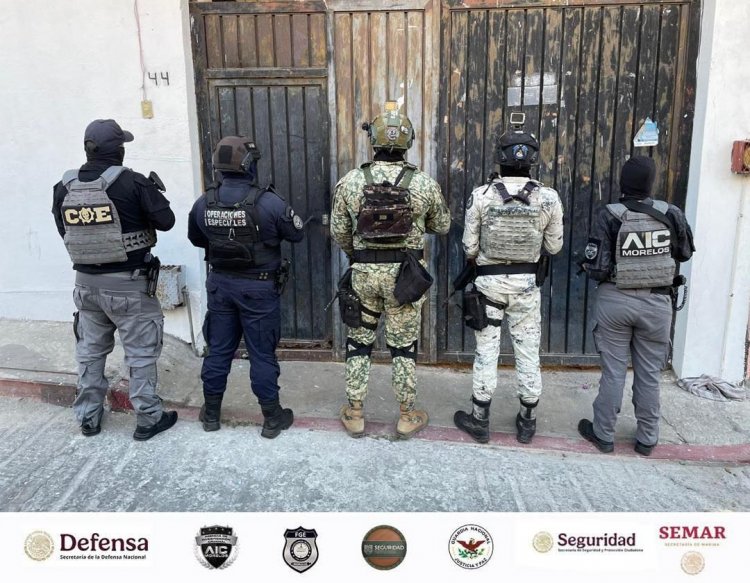 En operativo conjunto decomisan droga y arma en Jiutepec