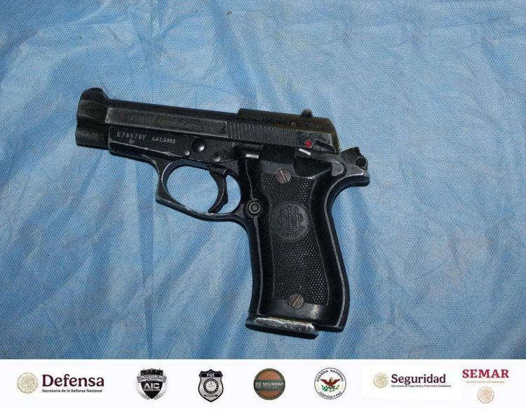 Marihuana, cristal básculas y una  Pietro Beretta .380, decomisadas