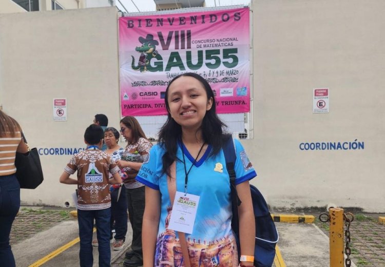 Alumna de Oacalco, con medalla de bronce  en VIII Concurso Nacional de Matemáticas