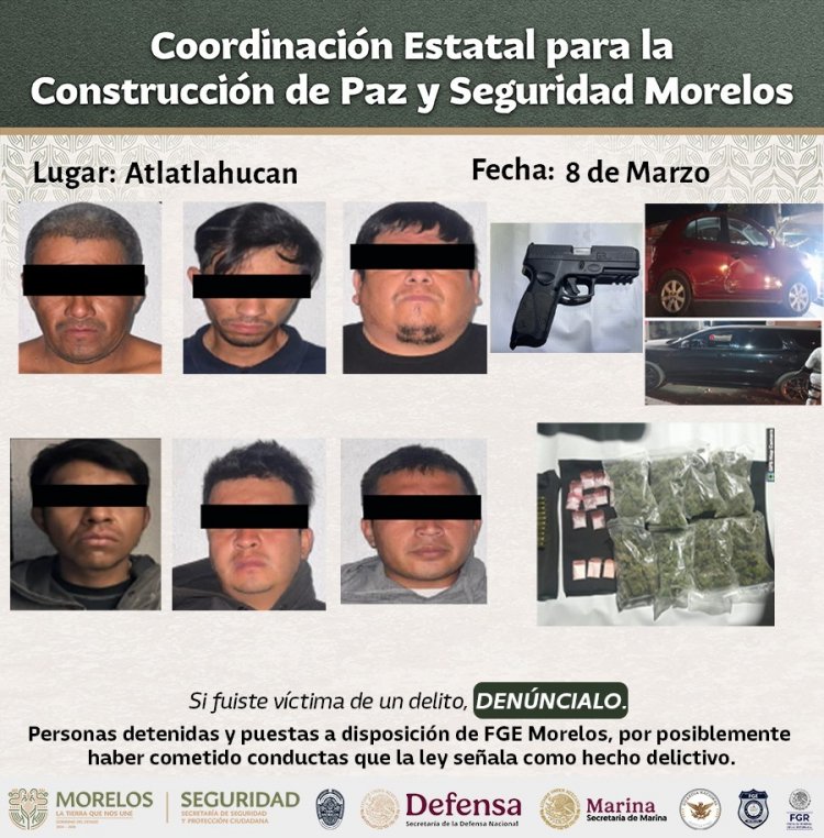 Cayó "El Negro", generador de violencia en Cuernavaca; otros golpes al crimen