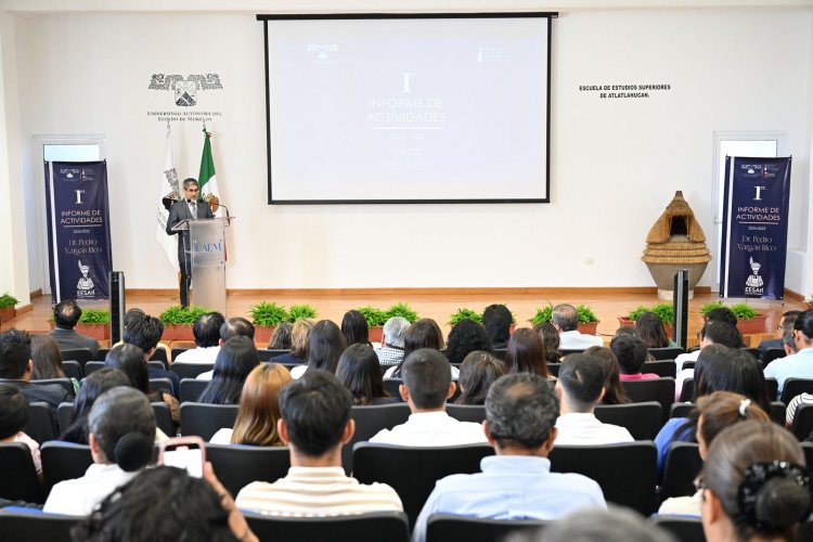 Hubo primer informe de la Escuela de Estudios Superiores de Atlatlahucan