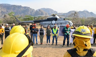 Destaca PC nacional helicóptero  en Tepoz y labor entre gobiernos