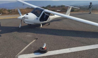 Por aterrizaje forzoso, caen 4 y  decomisan dinero sospechoso