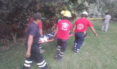 Hubo operativo por adulto  mayor que cayó a barranca