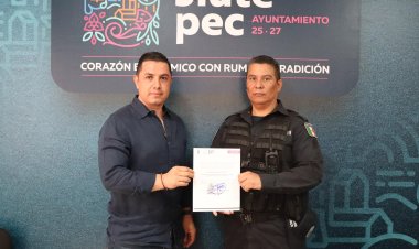 Edil Eder Rodríguez tomó protesta  al nuevo secretario de Seguridad