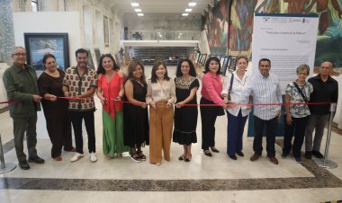 Presentaron la expo "Nueve  miradas a través de la pintura"