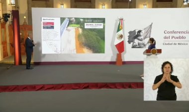 Destaca la Mañanera puente demolido en Jojutla y uno para UAEM