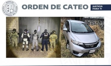 Aseguran predio en Tepoztlán usado para desmantelar autos