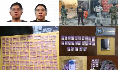 Nuevo golpe al narcotráfico  en el estado; pareja, detenida