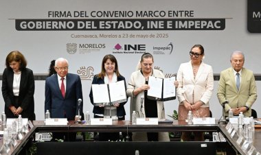 Velar por el voto, ratifican INE y Ejecutivo de Morelos