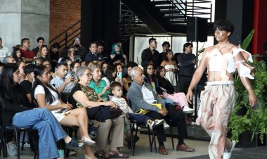 Combinan moda y arquitectura  en pasarela Ecléctica Art Déco