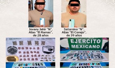 En operativo en cárcel de Cuautla, quitan  celulares a extorsionadores y marihuana