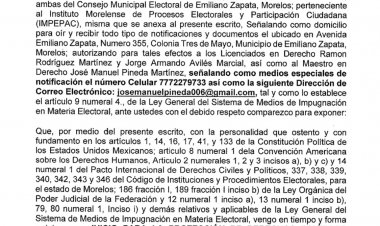 Impugnaciones por paridad de género en los municipios