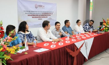 Jojutla firmó convenio de colaboración  con la Cámara de la Construcción Morelos