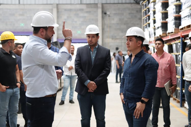 Destaca el edil Rodríguez relevancia de nuevo centro de grupo REV en Jiutepec
