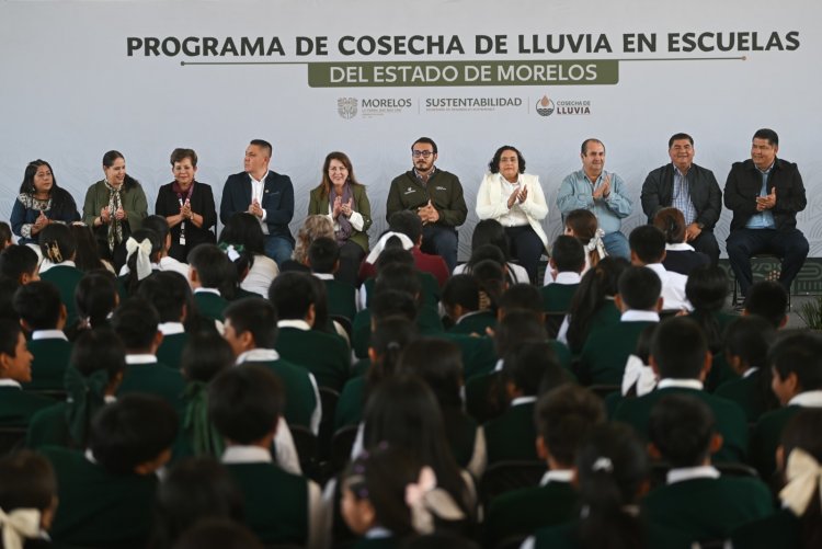 Ya suman 165 escuelas con  sistemas para captar lluvia