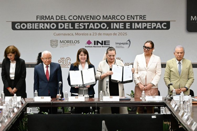 Velar por el voto, ratifican INE y Ejecutivo de Morelos