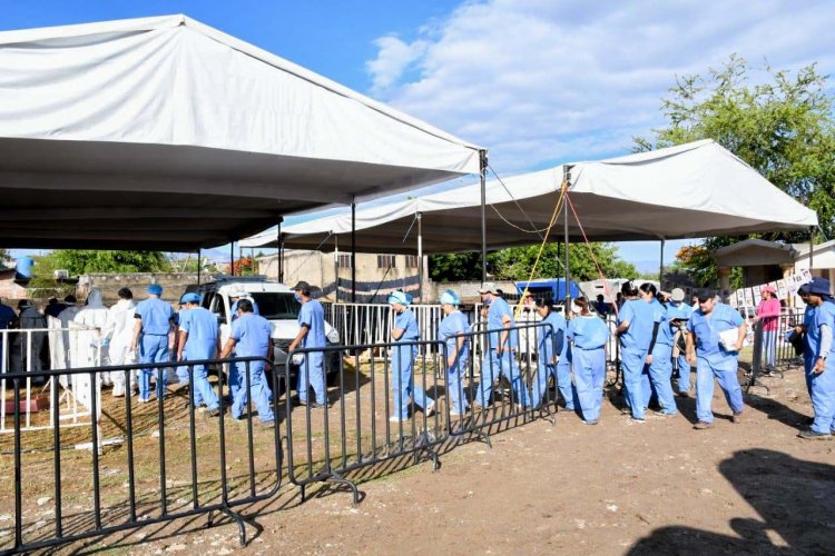 Reactivaron la penosa labor de  exhumación de restos en Jojutla