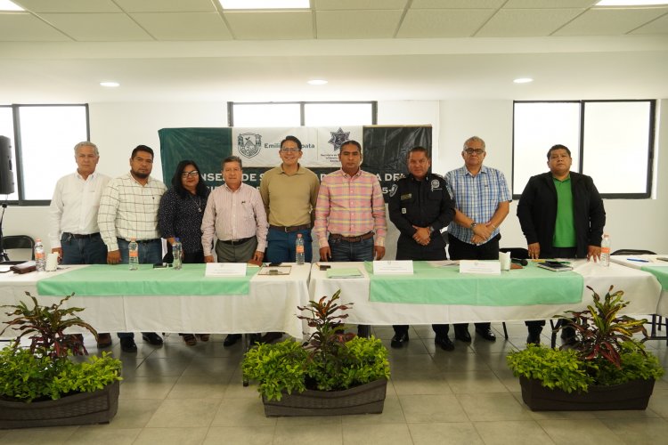 Consejo Municipal de Seguridad Pública en Emiliano Zapata