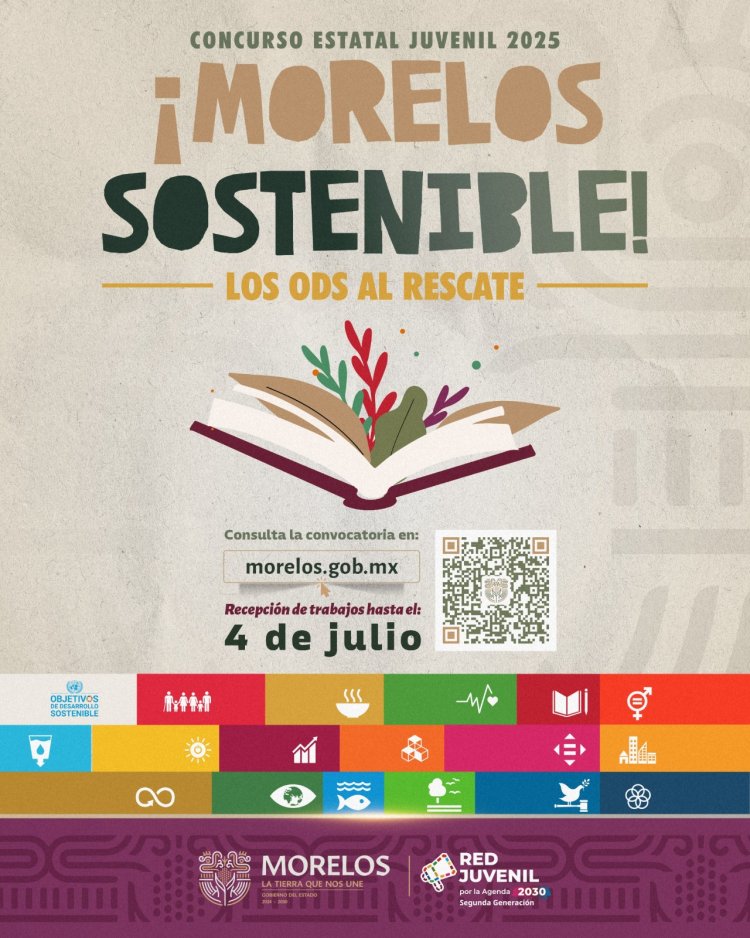 Lista, convocatoria de concurso  juvenil Morelos sostenible 2025