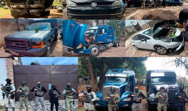 Predio usado para desvalijar  autos en Huitzilac, asegurado