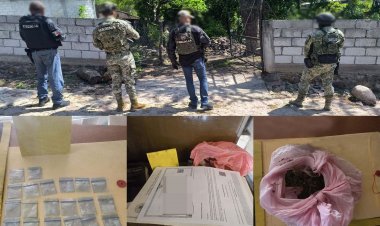 En la búsqueda de narcóticos,  catean casa en Tlaquiltenango