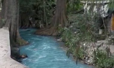 Barranca en  límites de Atlacomulco  y Lomas de Águila, muy contaminada