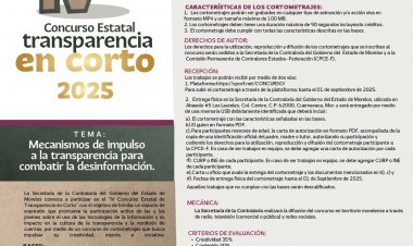 Se invita a los jóvenes a participar  en concurso Transparencia en Corto