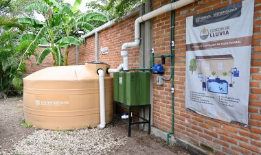 Ya fueron instalados 324 sistemas  de captación de lluvia en escuelas