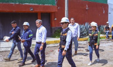 Vecinos reconocieron la obra  de agua en calle Monte Falco