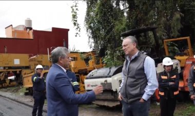 Supervisó José Luis  Urióstegui obra de reencarpetamiento