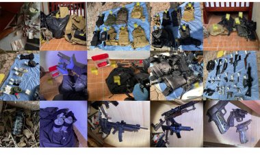 Relevante aseguramiento de armas,  cartuchos, equipo táctico y drogas
