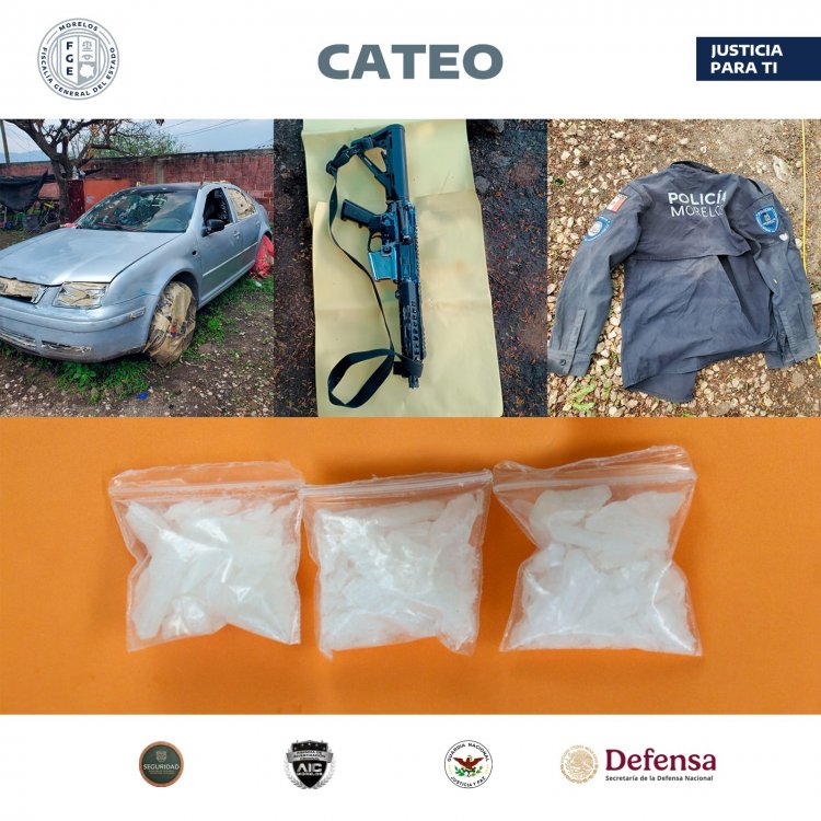 En cateo, descubrieron predio donde se desvalijaba motocicletas robadas