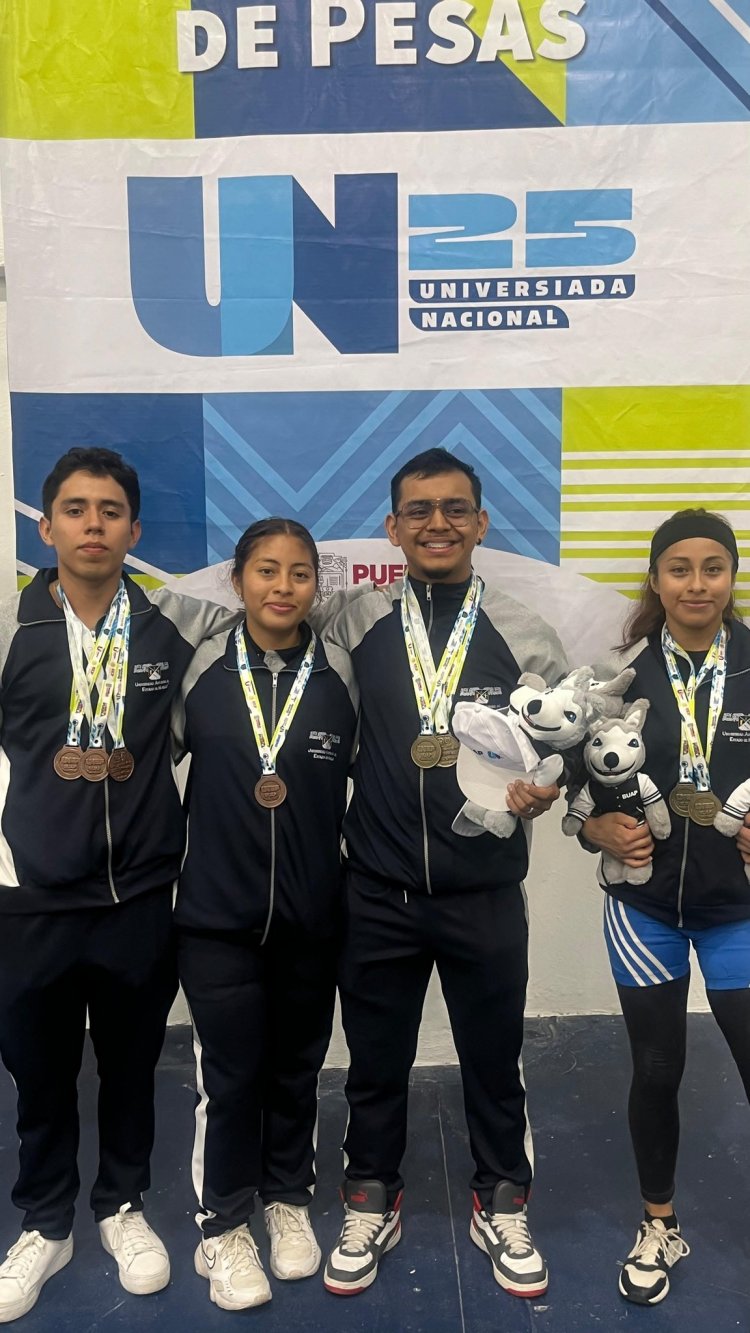 En halterofilia, venados UAEM, con 12 medallas