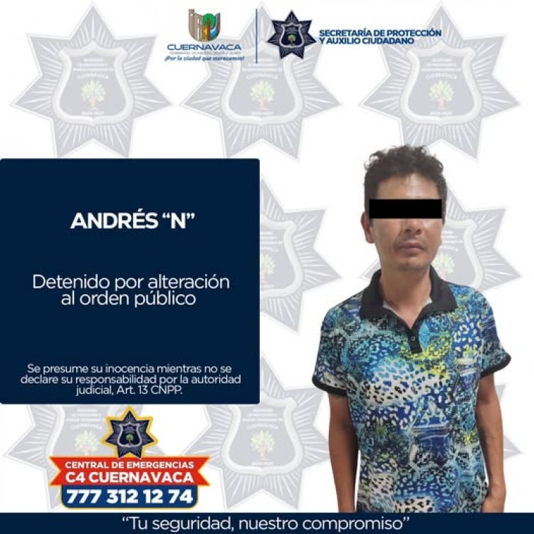 Hombre que generaba desorden y temor en Chapultepec, detenido