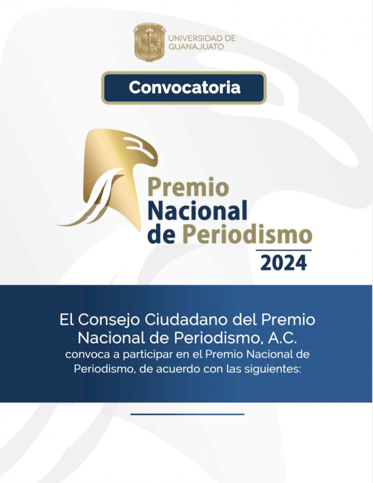 Se difunde la convocatoria al al Premio Nal. de Periodismo