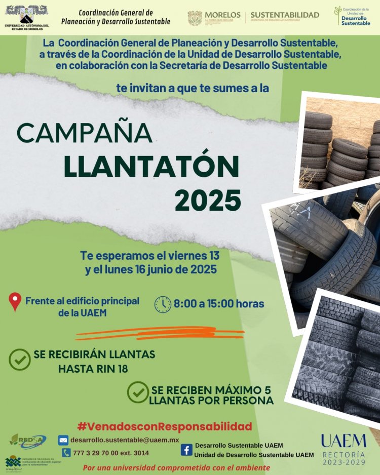 Participa en el Llantaton 2025  la Máxima Casa de Estudios