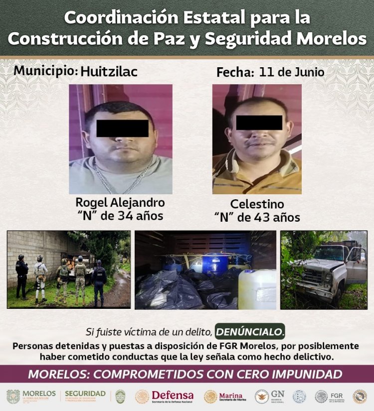 En operativos mixtos, hubo  relevantes golpes al crimen