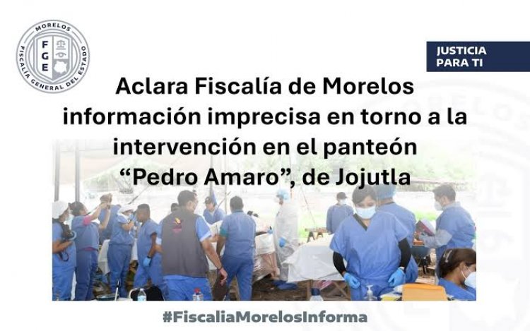 Desmienten información falsa de  cuerpos recuperados en panteón