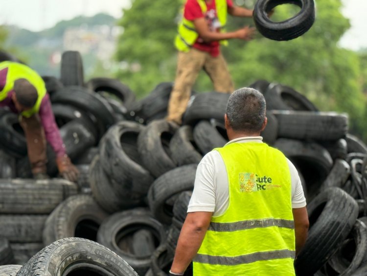Jiutepec retiró más de mil 500  llantas de su centro de acopio