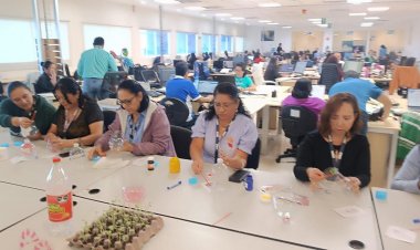 Personal de Inegi tuvo taller sobre  evitar los plásticos de un solo uso