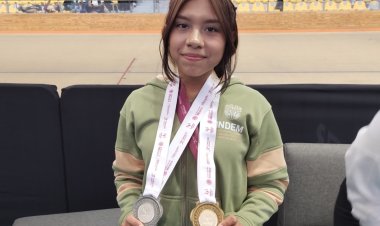 Oro y plata para la pesista morelense  Milka, en la olimpiada nacional 2025