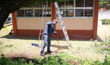 Con “Manos a la Escuela”, Jiutepec  rehabilita los planteles educativos