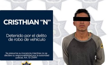 Cayó uno tras el hurto de una retroexcavadora en Cuernavaca