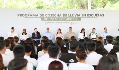 Jiutepec refuerza sostenibilidad con  su Conalep en la Cosecha de Lluvia